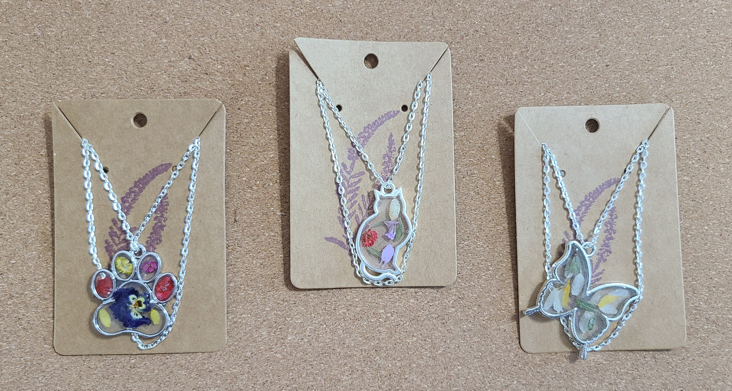 Dried Flower Necklace