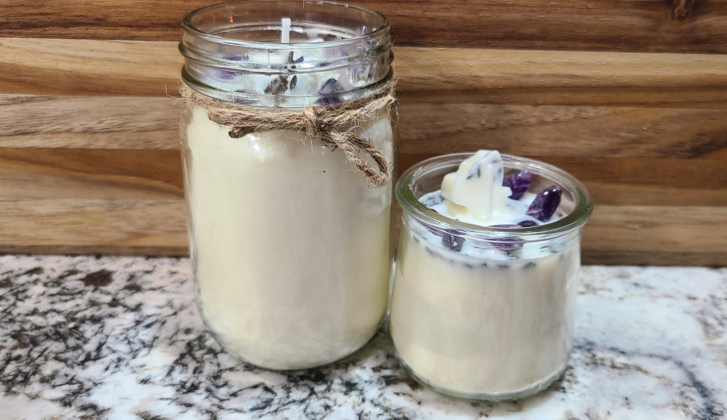 Lavender & Amethyst Soy Candle