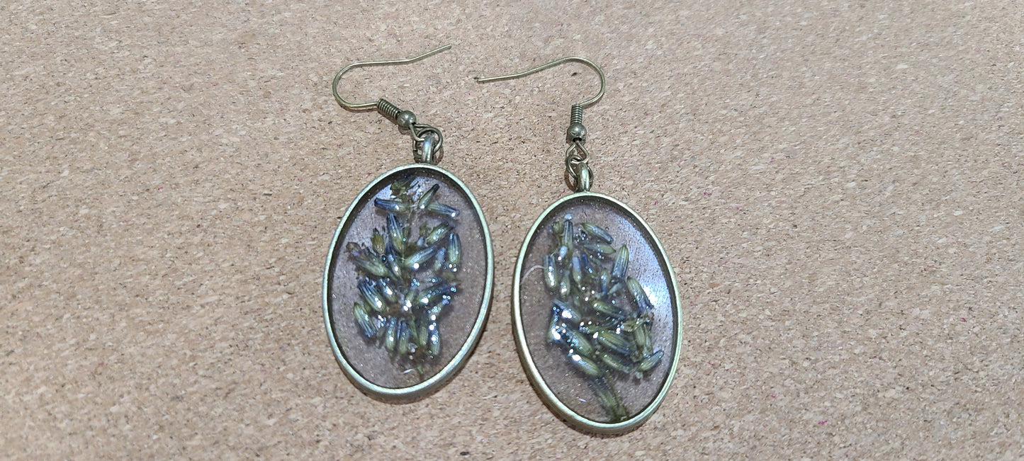 Dried Flower Earrings