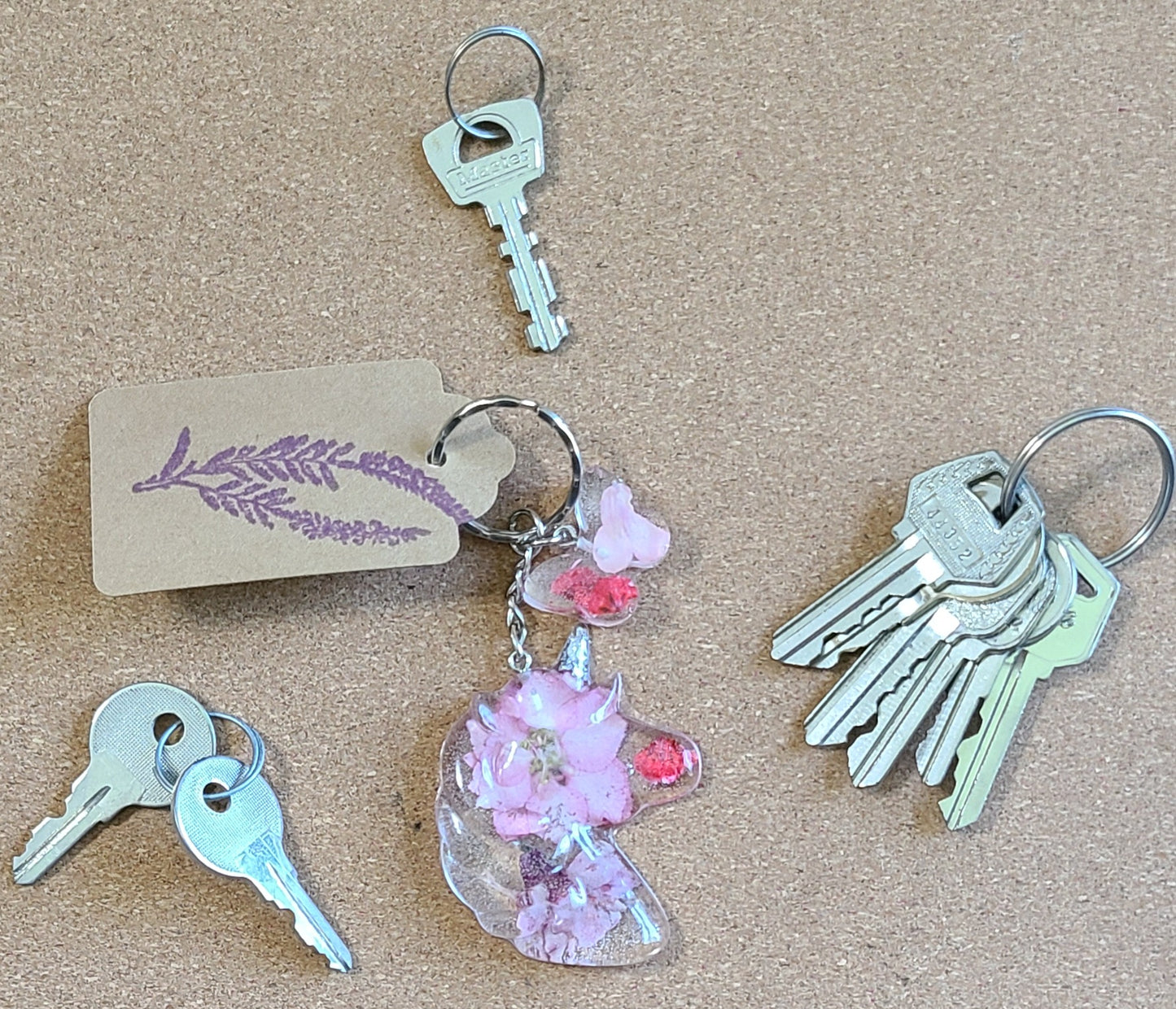 Dried Flower Keychain