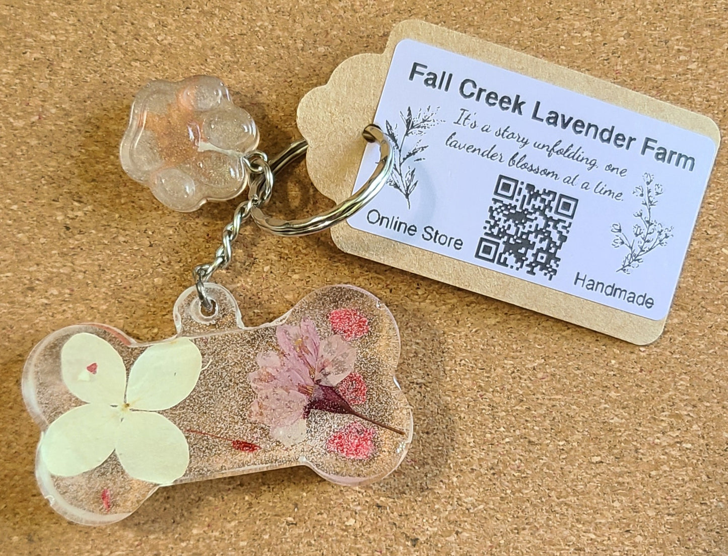 Dried Flower Keychain