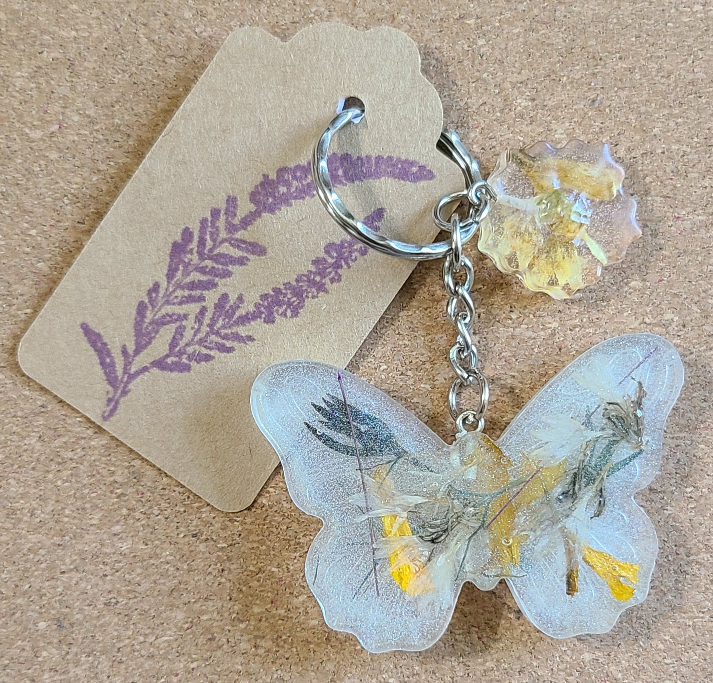 Dried Flower Keychain