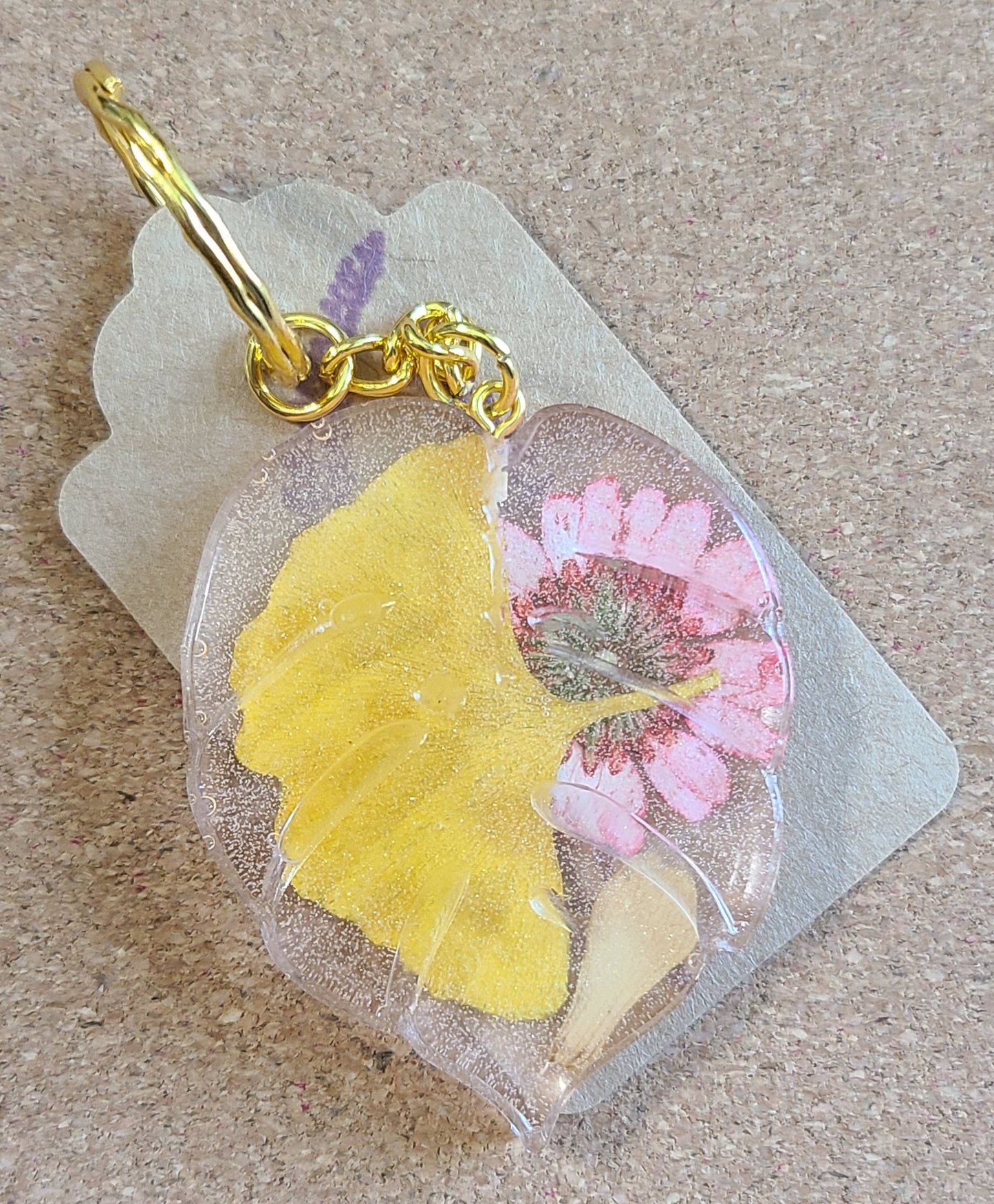 Dried Flower Keychain