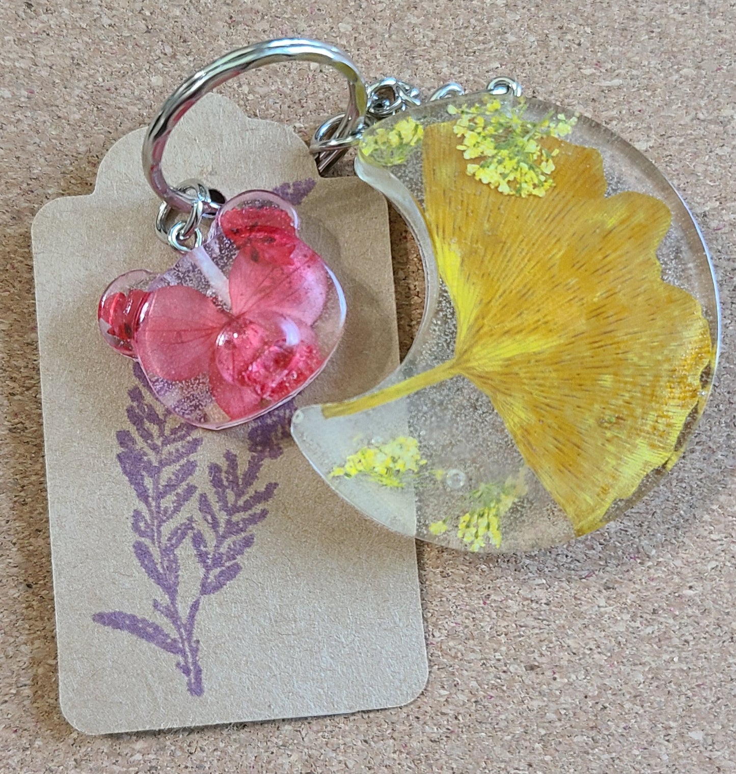 Dried Flower Keychain