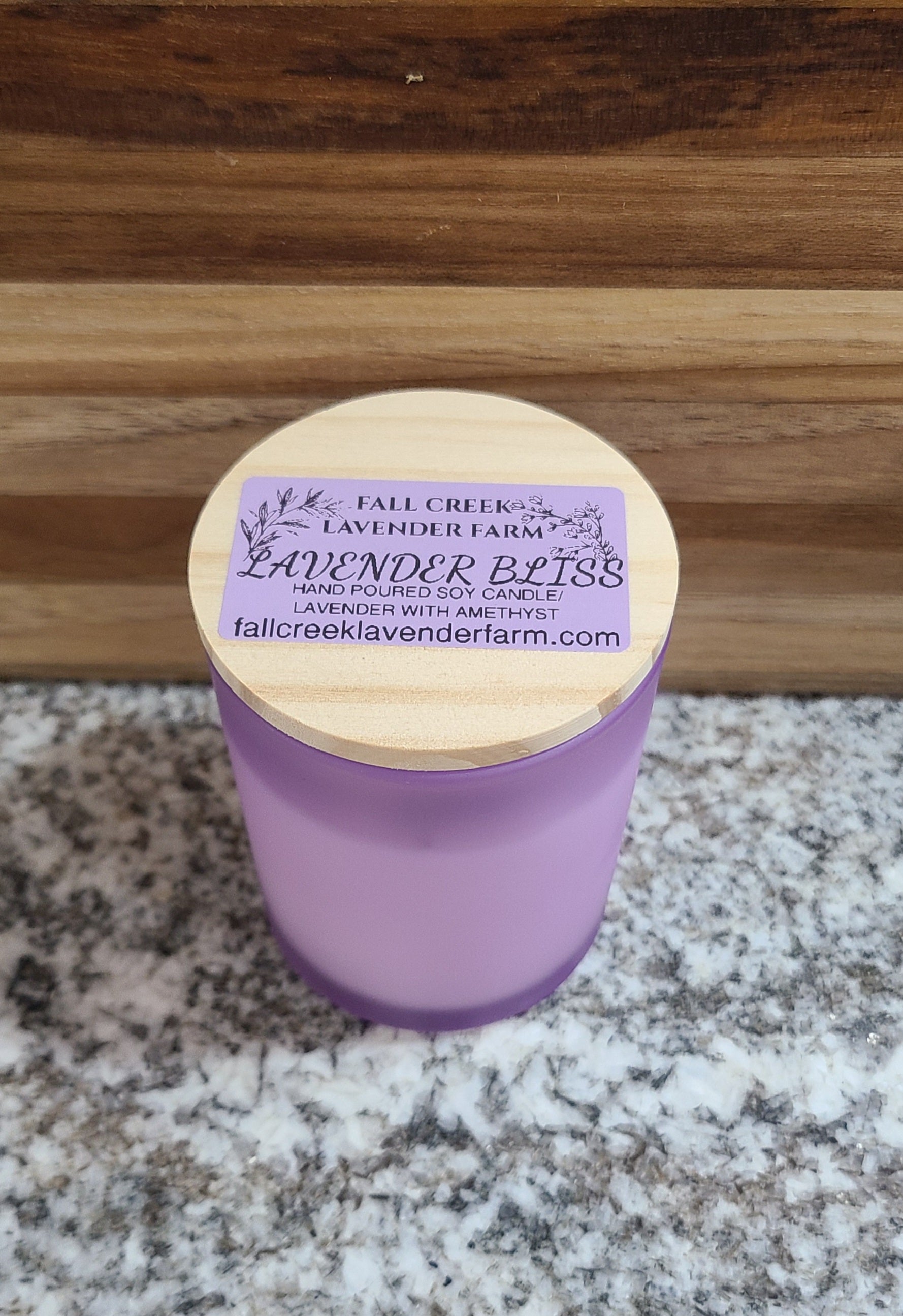 Lavender & Amethyst Soy Candle – Fall Creek Lavender Farm