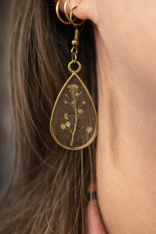 Dried Flower Earrings